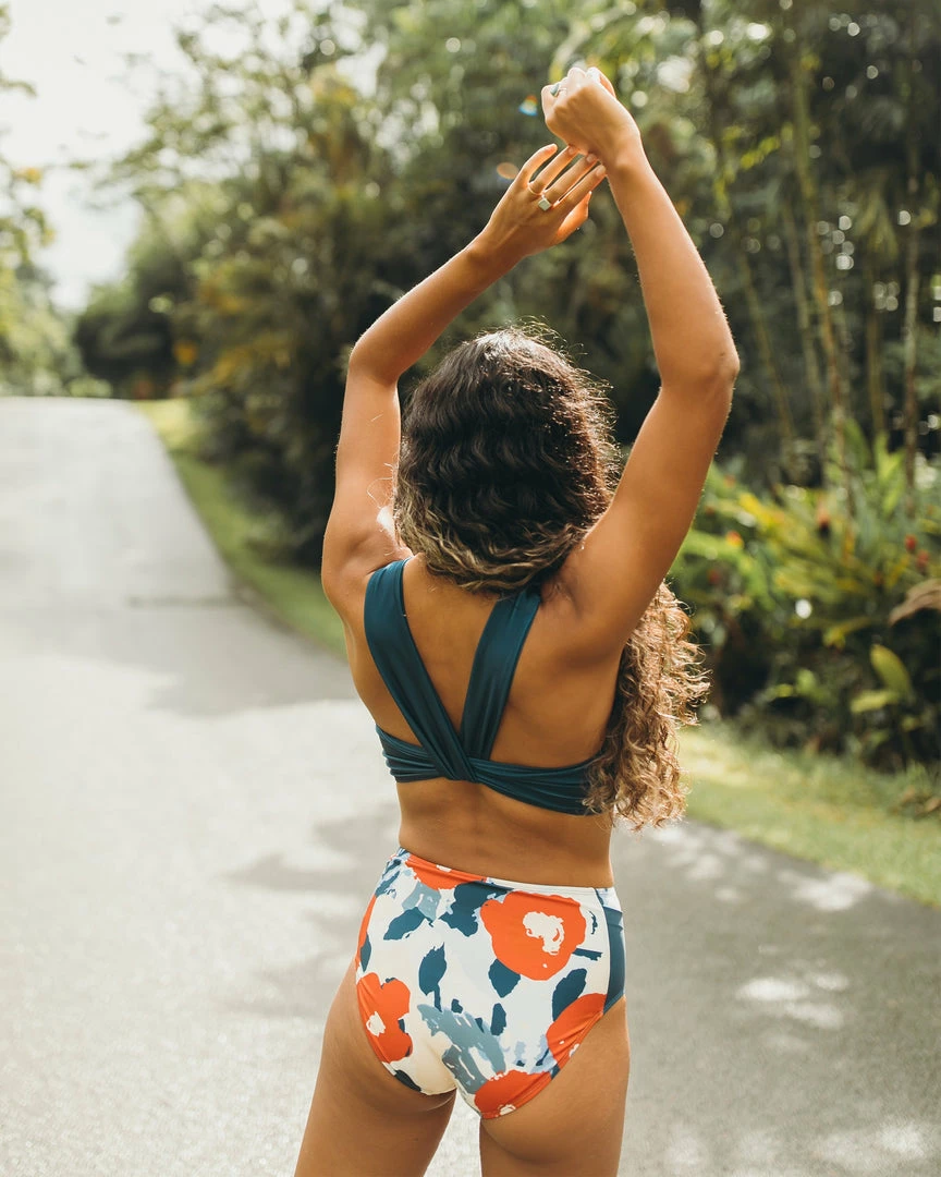 Nani Swimwear Brushed Floral Yoga Pocket Bottom 3 Nani Swimwear Brushed Floral Yoga Pocket Bottom