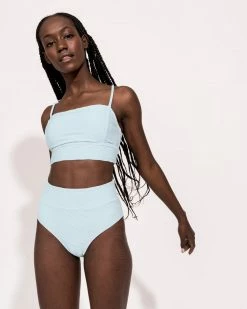 Nani Swimwear Textured Seafoam Mid Rise Bottom