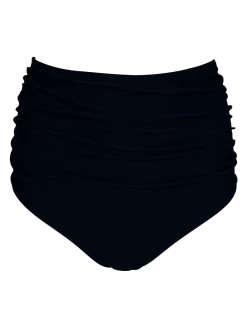 Nani Swimwear Black Ruched High Rise Bottom