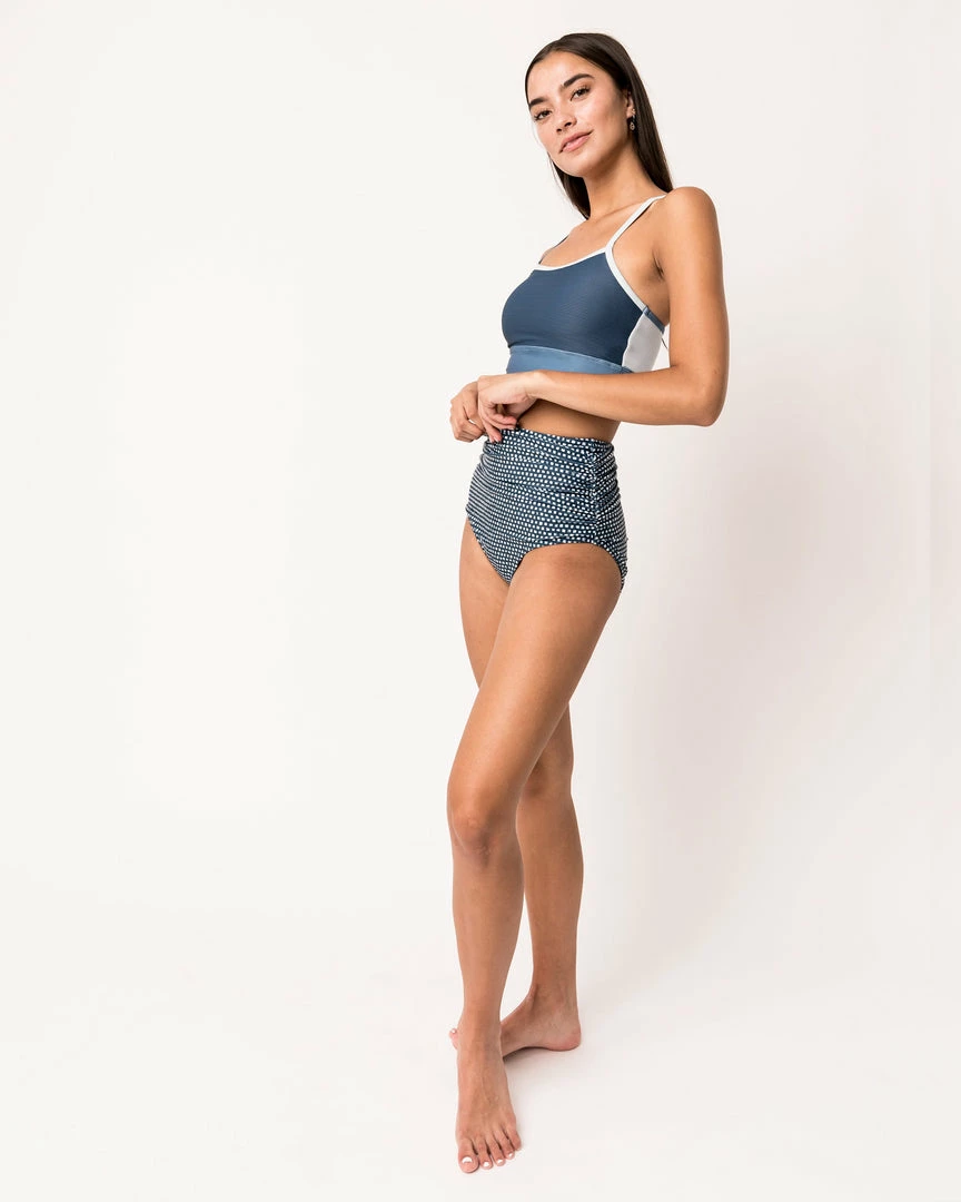 Nani Swimwear Palaka Ruched High Rise Bottom 8 Nani Swimwear Palaka Ruched High Rise Bottom