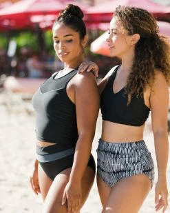 Nani Swimwear Black Colorblock Bottom