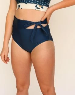 Nani Swimwear Navy Side Tie Bottom