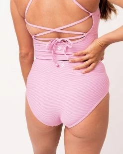 Nani Swimwear Textured Mulberry Mid Rise Bottom