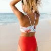 Nani Swimwear Textured Red Poppy Mid Rise Bottom 2 Nani Swimwear Textured Red Poppy Mid Rise Bottom