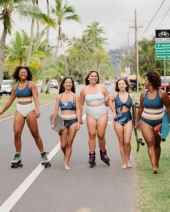 Nani Swimwear Textured Glacier Mid Rise Bottom 17 Nani Swimwear Textured Glacier Mid Rise Bottom