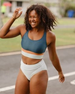 Nani Swimwear Textured Glacier Mid Rise Bottom 15 Nani Swimwear Textured Glacier Mid Rise Bottom