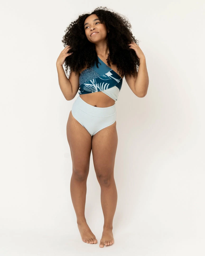 Nani Swimwear Textured Glacier Mid Rise Bottom 7 Nani Swimwear Textured Glacier Mid Rise Bottom