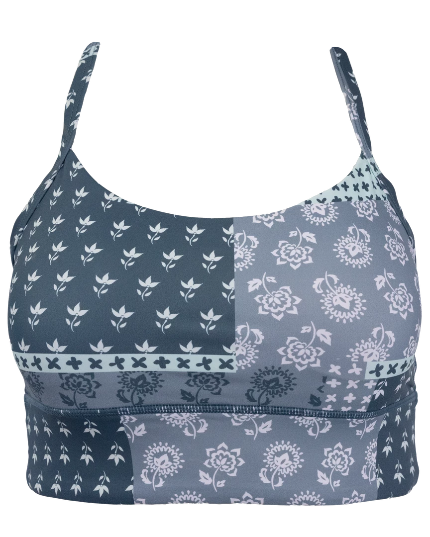 Nani Swimwear Denim Patchwork Longline Bra Active 6 Nani Swimwear Denim Patchwork Longline Bra Active