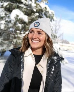 Nani Swimwear Grey Nani Patch Beanie Active