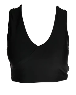 Nani Swimwear Black Switch V Crop