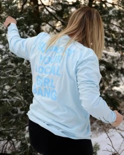 Nani Swimwear Active Chambray "Support Your Local Girl Gang" Long Sleeve T-shirt