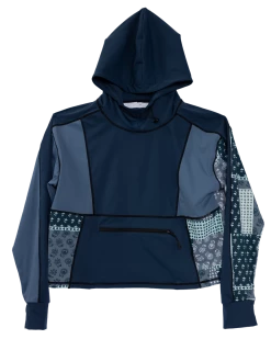 Nani Swimwear Denim Patchwork Downtown Hoodie Active 17 Nani Swimwear Denim Patchwork Downtown Hoodie Active