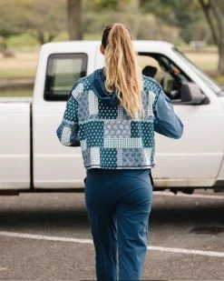 Nani Swimwear Denim Patchwork Downtown Hoodie Active