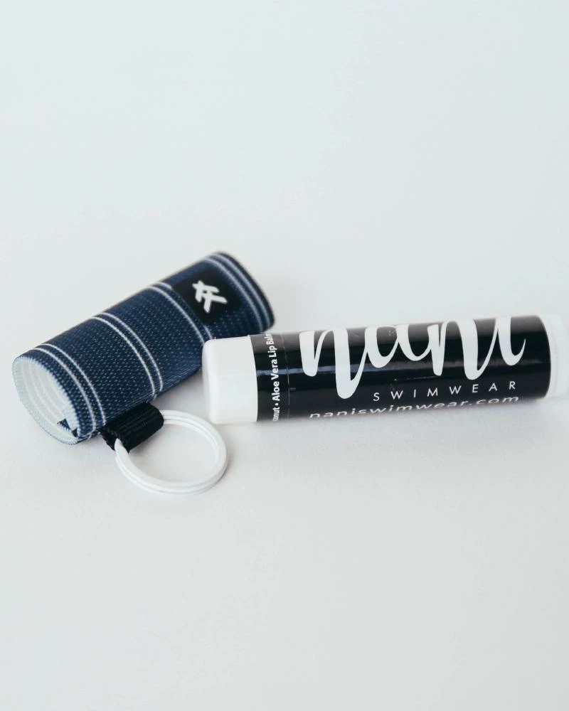 Nani Swimwear Navy Stipe Lip Balm Holder Accessories 2 Nani Swimwear Navy Stipe Lip Balm Holder Accessories