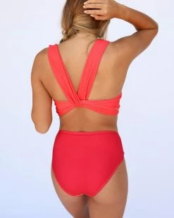 Wholesale Nani Swim Red Poppy Switch V Crop