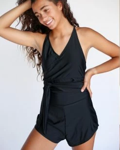 Nani Swimwear Black Swim Romper