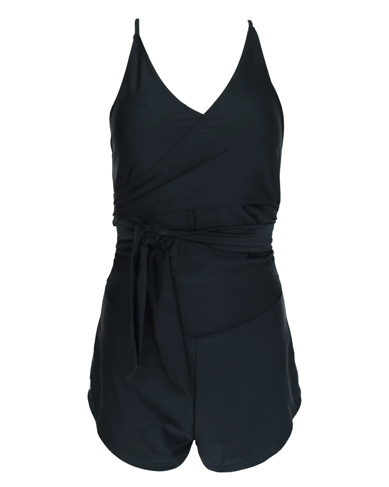 Nani Swimwear Black Swim Romper 7 Nani Swimwear Black Swim Romper