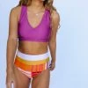 Nani Swimwear Plum Switch V Crop 2 Nani Swimwear Plum Switch V Crop