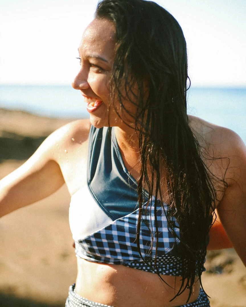 Nani Swimwear Palaka Patchwork Crop 9 Nani Swimwear Palaka Patchwork Crop