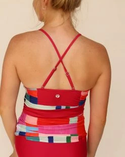 Nani Swimwear Kaleidoscope Wrap Tie Tankini