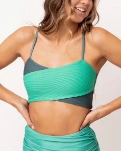 Nani Swimwear Textured Zuri Crossover Bralette