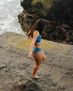 Nani Swimwear Textured Coastal Tone Crop