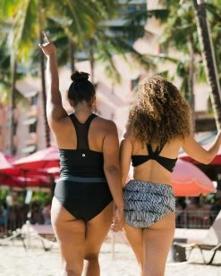 Nani Swimwear Black Mesh Racerback Crop