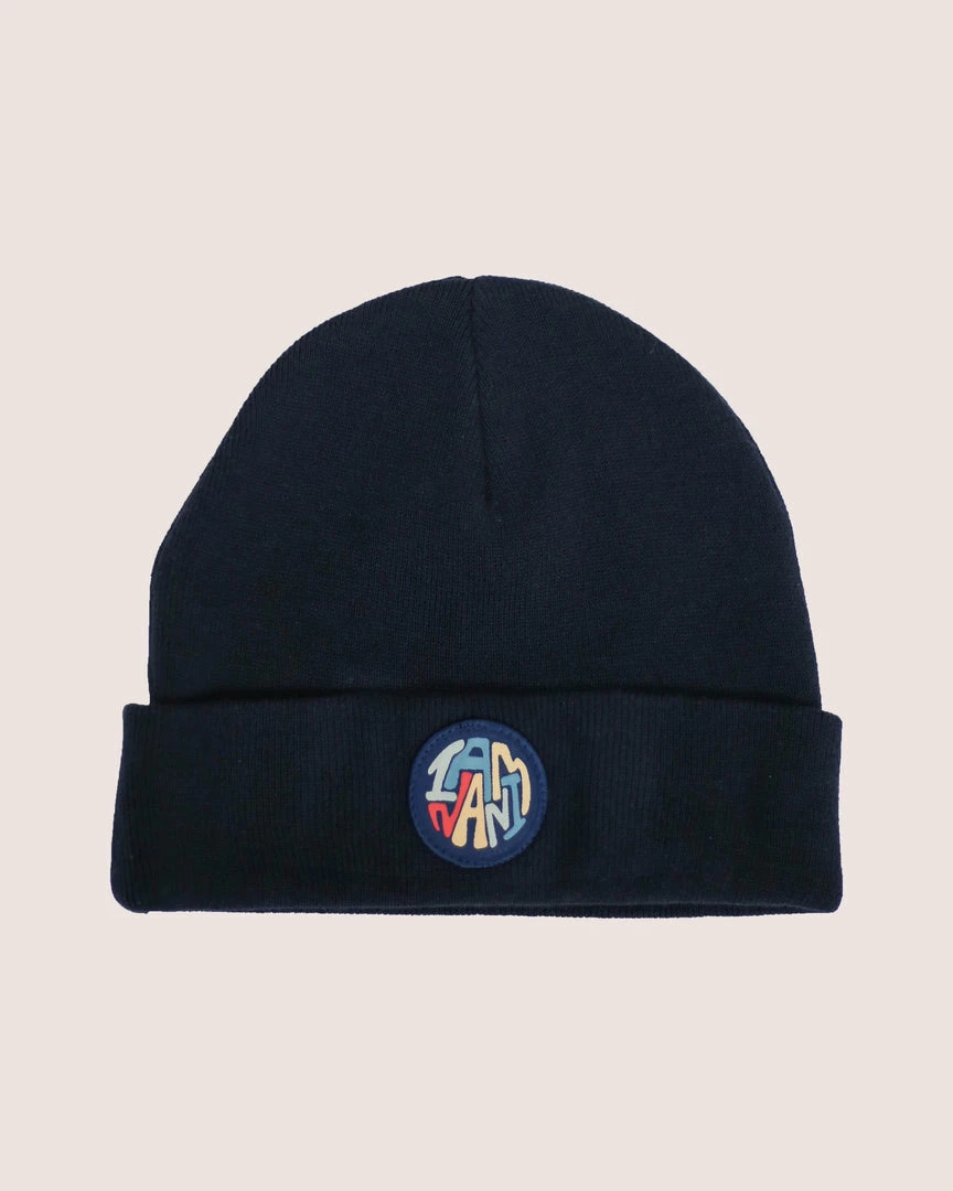 Nani Swimwear Navy Nani Patch Beanie 6 Nani Swimwear Navy Nani Patch Beanie