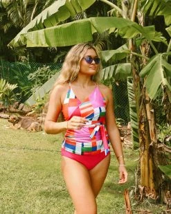 Nani Swimwear Kaleidoscope Wrap Tie Tankini 14 Nani Swimwear Kaleidoscope Wrap Tie Tankini