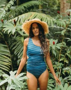 Nani Swimwear Navy Stripe Cascade One Piece